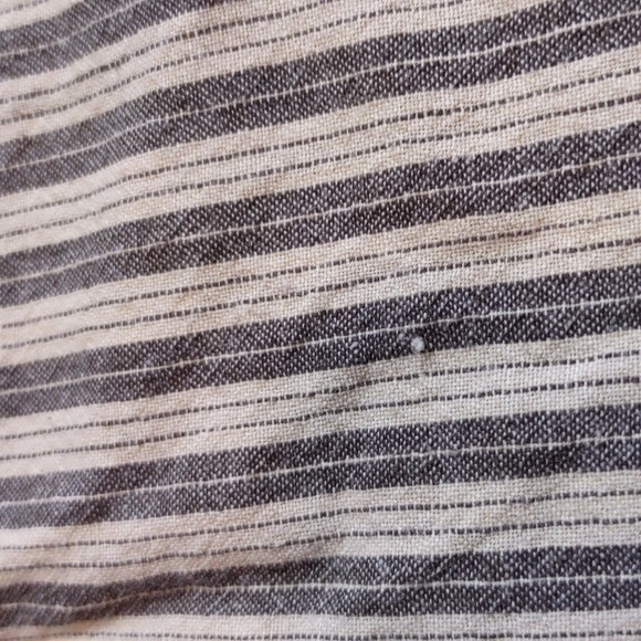 Peruvian Connection Size 12 Sullivan Striped Shirt Dress - Picture 14 of 15